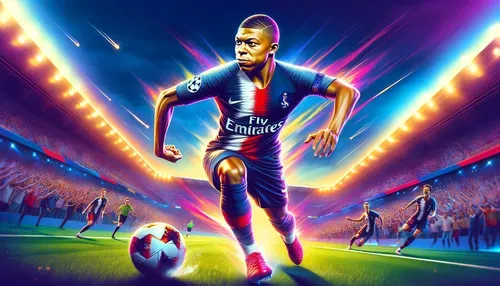 Illustration von Kylian Mbappé