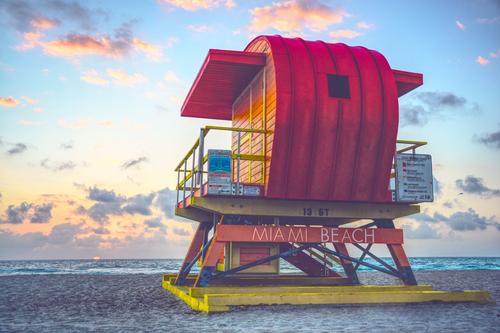 Lifeguard Hut in Miami Beach