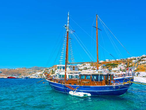 Barco en Grecia