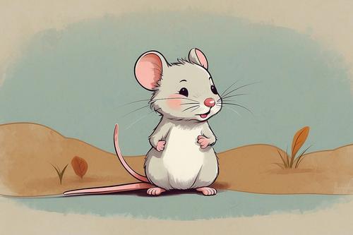 Cute mouse illustration