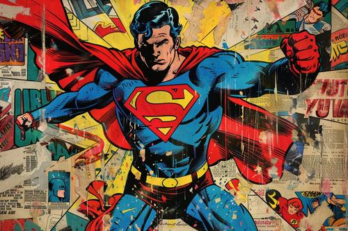 Superman in comic book