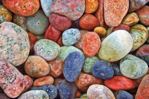 Piedras de colores