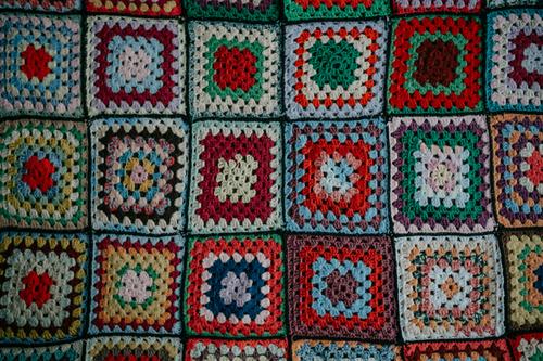 Knitted patchwork