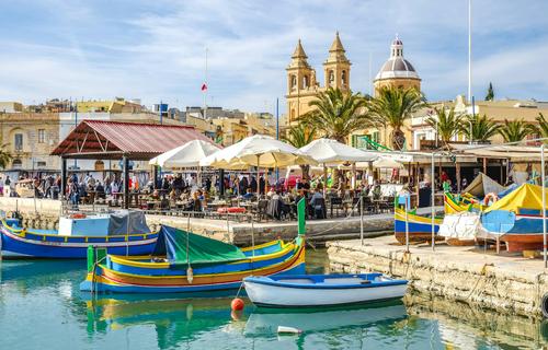 Aldeia de pescadores de Marsaxlokk, Malta