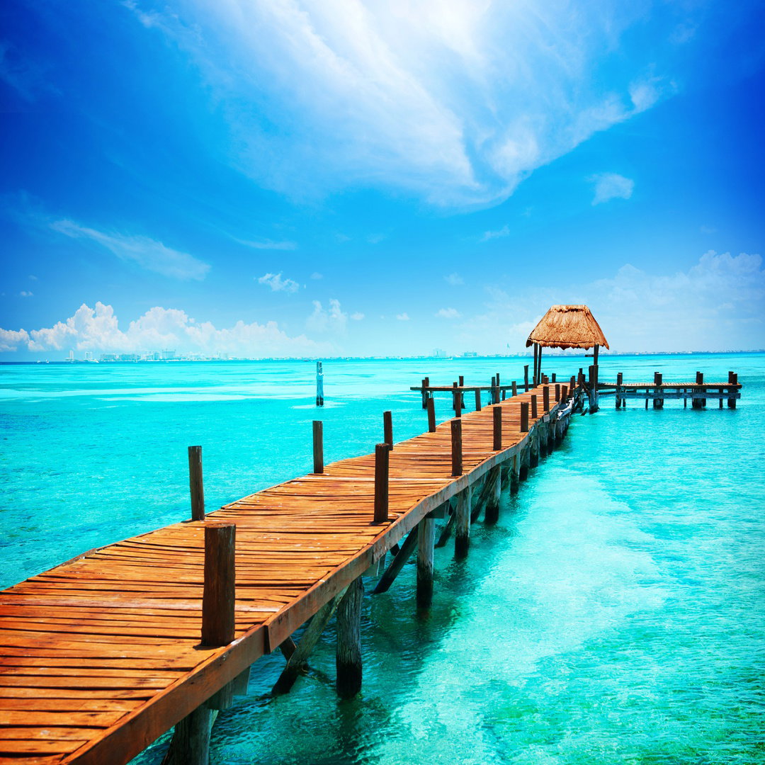 Jetty on Isla Mujeres, Mexico