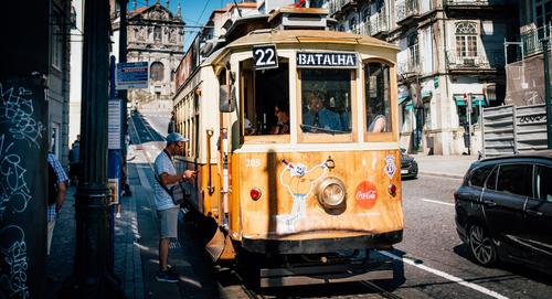 Tranvía antiguo, Oporto