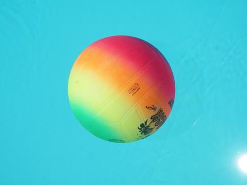 Colorful volleyball ball