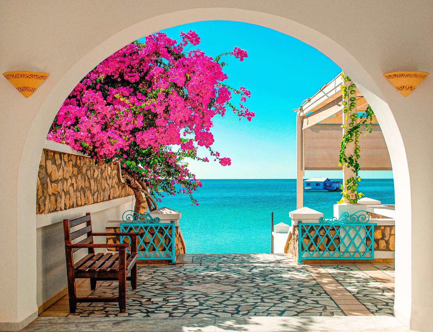 Cenário de verão lindo, Tunísia