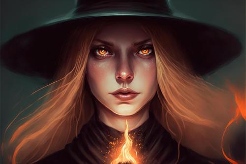 Gorgeous witch