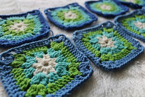 Crochet granny squares