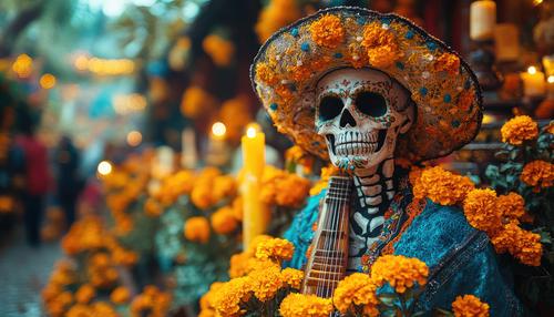 Esqueleto del día de muertos