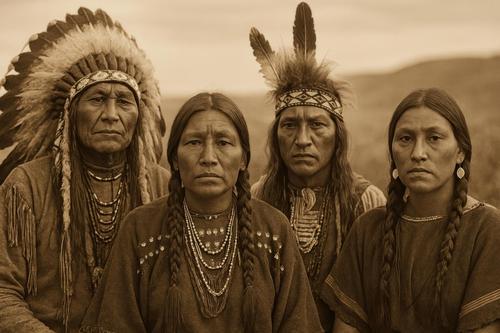 Portrait of native americans