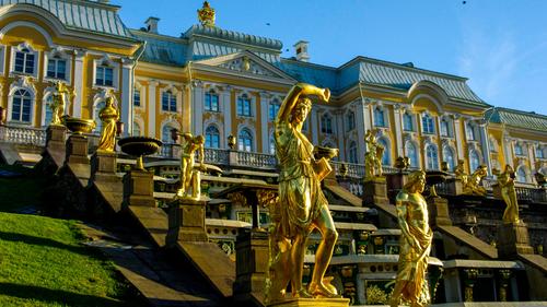 Statues in Peterhof Palace