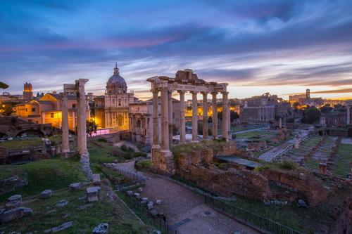Ruínas do fórum romano, Roma