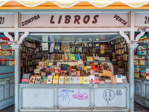 Livraria de segunda mão em Madrid