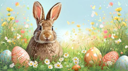 Colorful Easter illustration