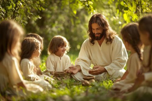 Jesús con niños