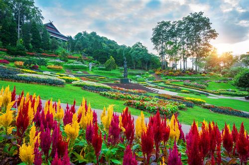 Jardim Botânico na Tailândia