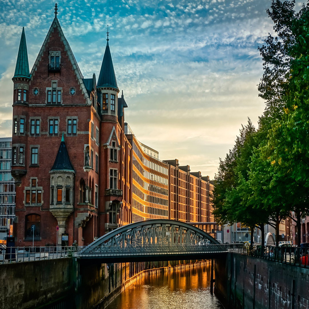 Canal en Hamburgo