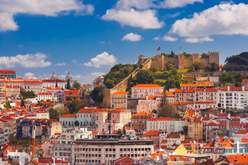 Vista al Castillo de Sao Jorge, Lisboa