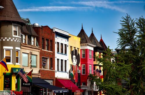 Colorful houses, Washington DC