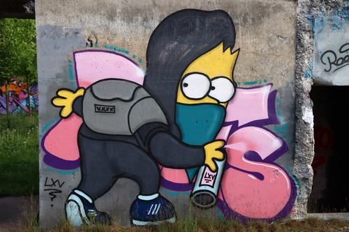 Bart Simpson Graffiti