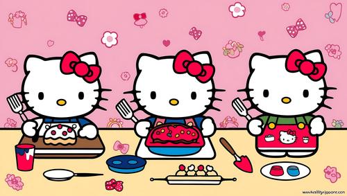 Hello Kitty baking