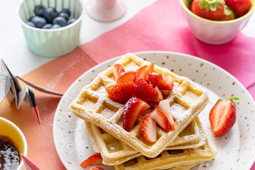 Waffeln zum Frühstück