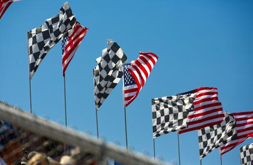 Flags at NASCAR event