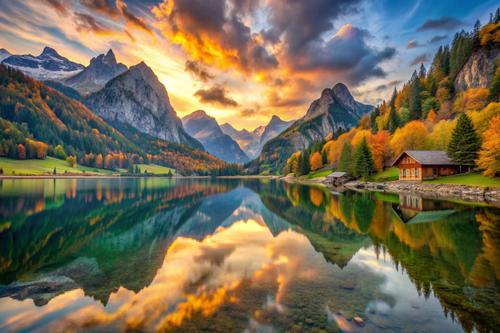 Obersee, Alpes Suíços