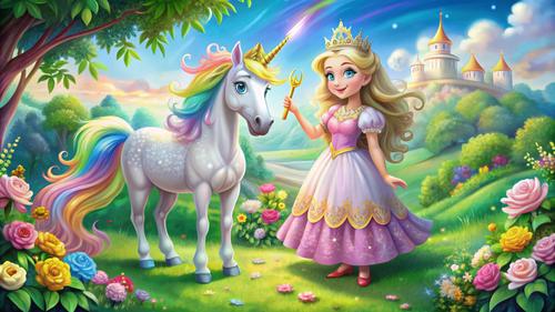 Princess and unicorn