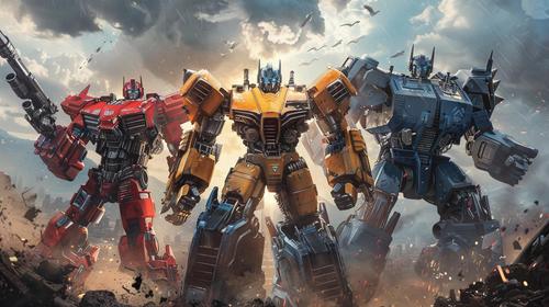 Optimus Prime, Bumblebee and Ironhide