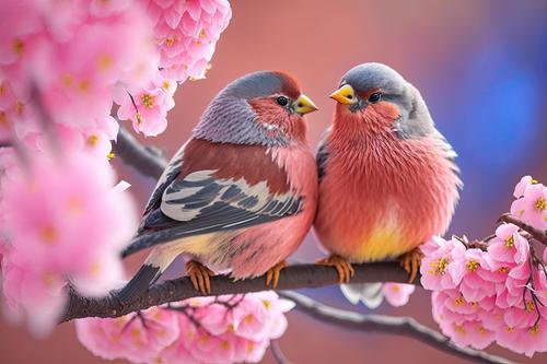 Pássaros amorosos