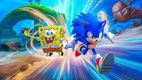 Crossover de Sonic y Bob Esponja