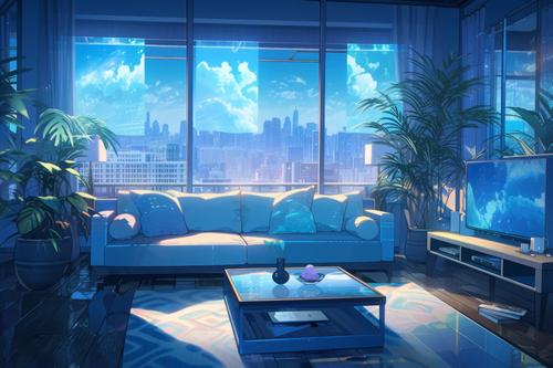 Anime living room