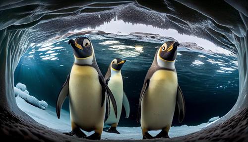 Grupo de pinguins
