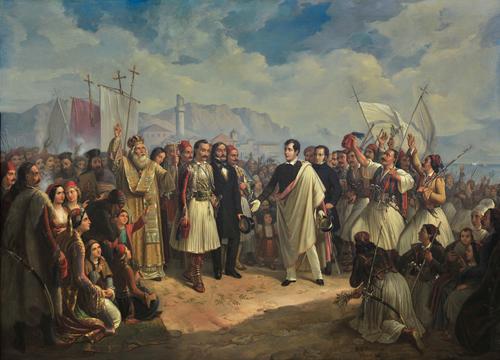 "The Reception of Lord Byron at Missolonghi" by Vryzakis