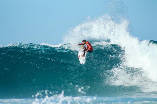 Surfing on a wave