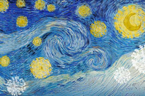A pandemic starry night