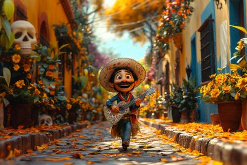 Ilustración inspirada en Coco