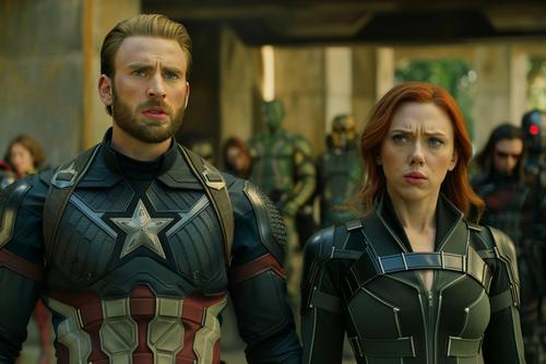 Captain America and Black Widow