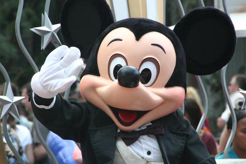 Mickey Mouse waving