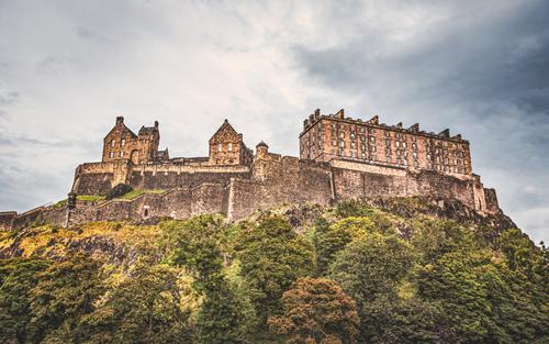 Vista para o Castelo de Edimburgo