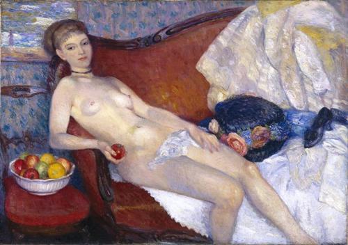 Nude with Apple von William Glackens