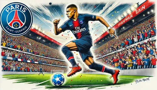 Ilustración de Mbappé