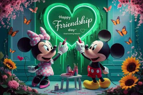 Mickey and Minnie celebrate Friendship Day