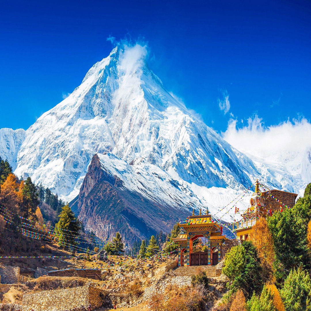 Himalayas Mountain Landscape, Nepal