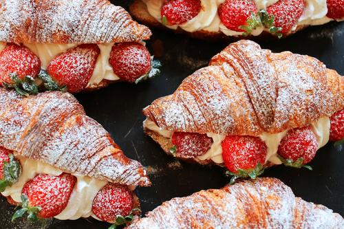 Croissants with filling