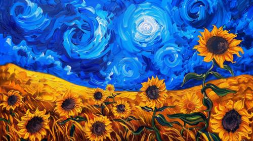 Cuadro inspirado en Van Gogh