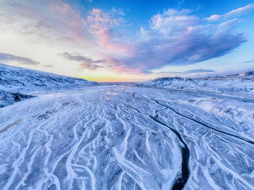Snow field in Alaska